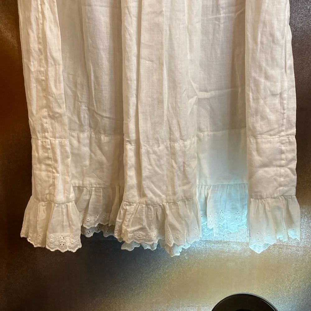 Vintage 2t- 3t‎ Ivory Lace Nightgown linen long 1930’s box P